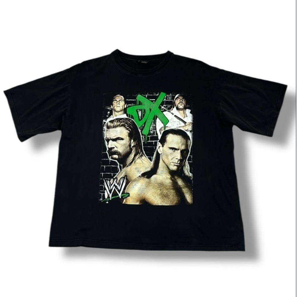 Skyland USA XL WWF Black Graphic T-Shirt DX D-Generation Shawn Michaels Triple H